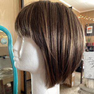 Rene of Paris Tori wig in Marble Brown - cute stacked bob